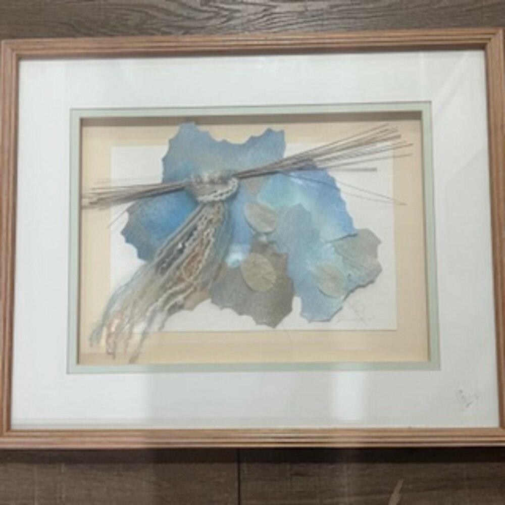Nancy Gomez Mixed Media 3D Art 1980’s Signed Moon Shadows